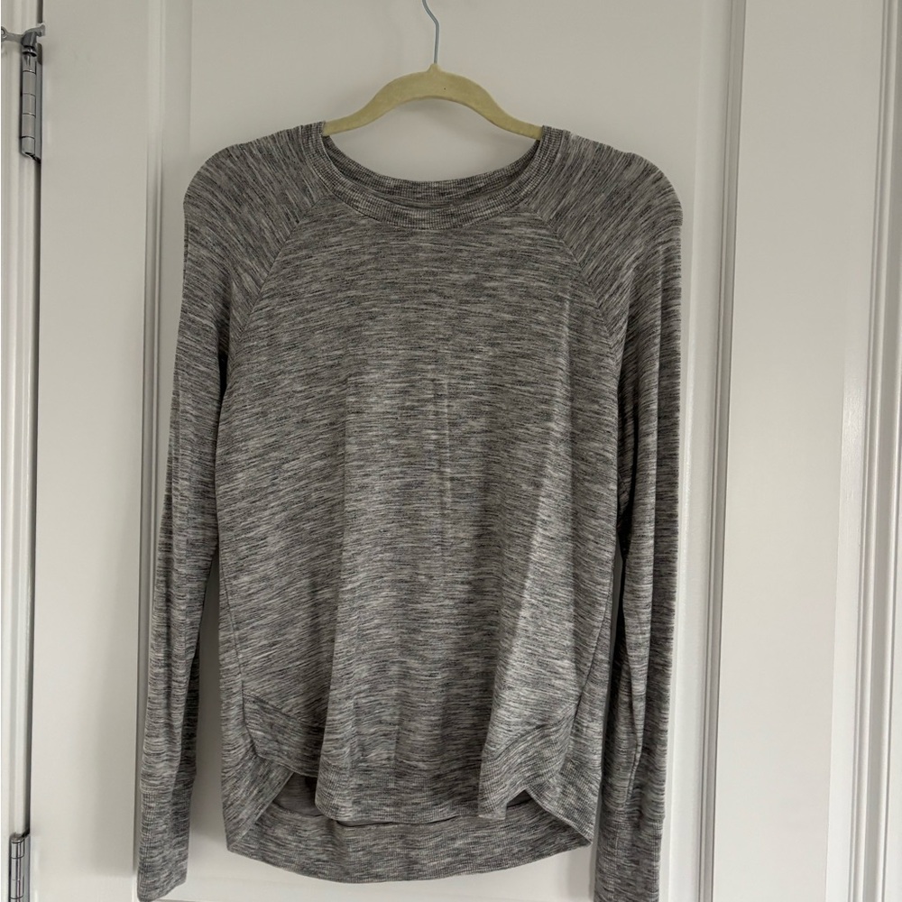 Athleta Heather Gray Lightweight Pullover - image 1